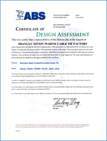 ABS美國船級社檢驗證書1